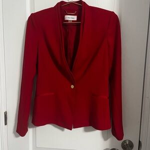 Calvin Klein Bold Red Women's Blazer